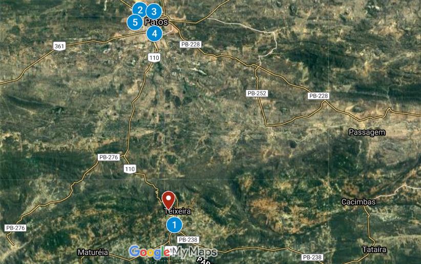 Lote com aprox. 930,96m², situado à Rua, localizado em Teixeira - PB