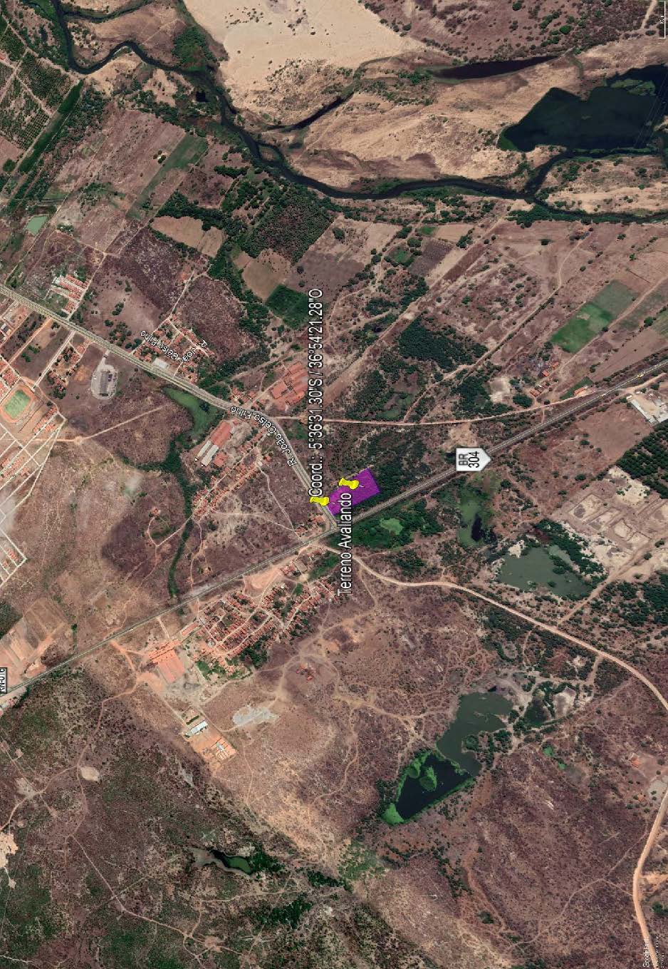 Terreno contendo 10.892,26m², localizado, localizado em Assu - RN